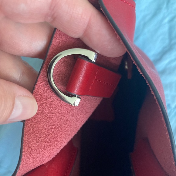 Co-lab red leather bag - Picture 7 of 9